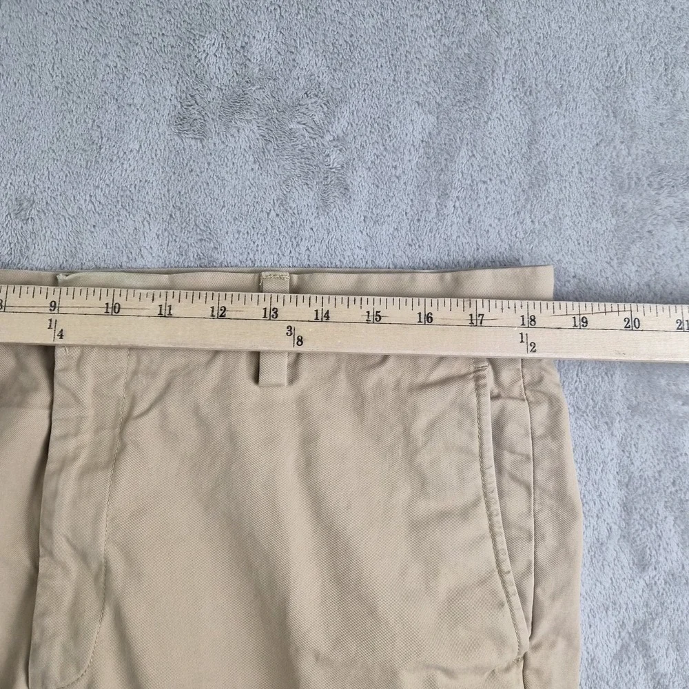 Banana Republic Emerson Pants Mens 38x32 Khaki Flat Front Straight Chino Preppy